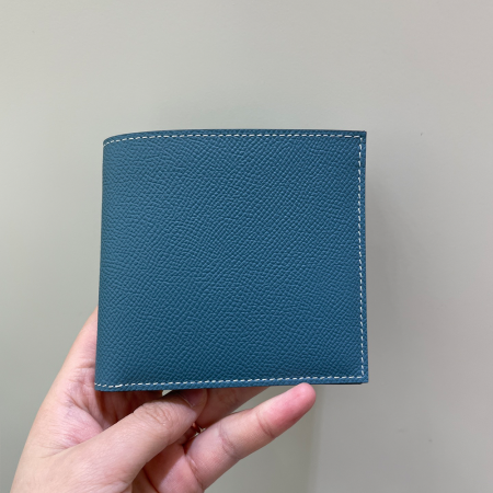 반수공 에르메스 시티즌 트윌 반지갑 데님블루 H086597CA