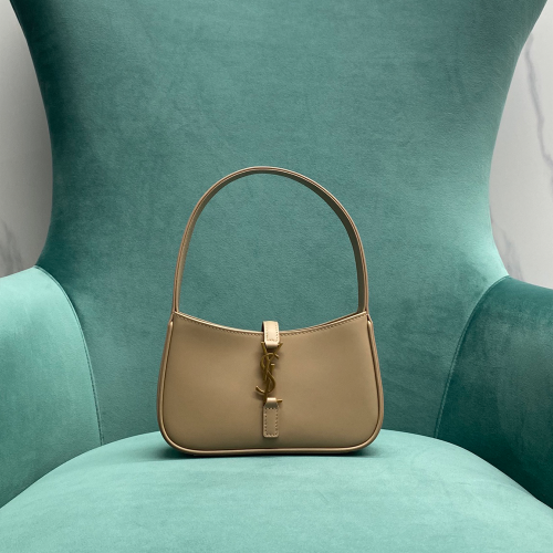 생로랑 파리 모노그램 르 5 A 7 미니 호보백 베이지 710318