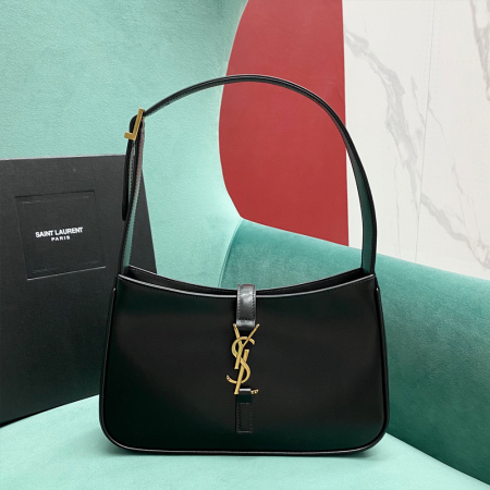 생로랑 파리 모노그램 호보 숄더백 블랙 657228