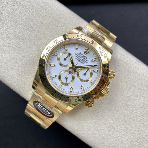 BT공장 롤렉스 데이토나 화이트 다이얼 옐로우 골드 금통 116508