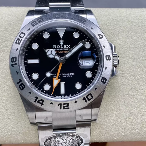 클린공장 롤렉스 익스플로러 2 오이스터 스틸 블랙 다이얼 42mm M226570