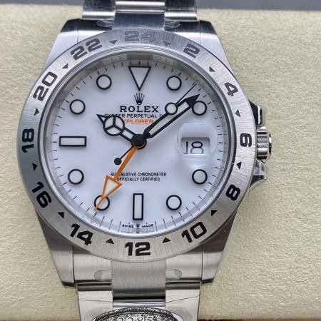 클린공장 롤렉스 익스플로러 2 오이스터 스틸 화이트 다이얼 42mm M226570