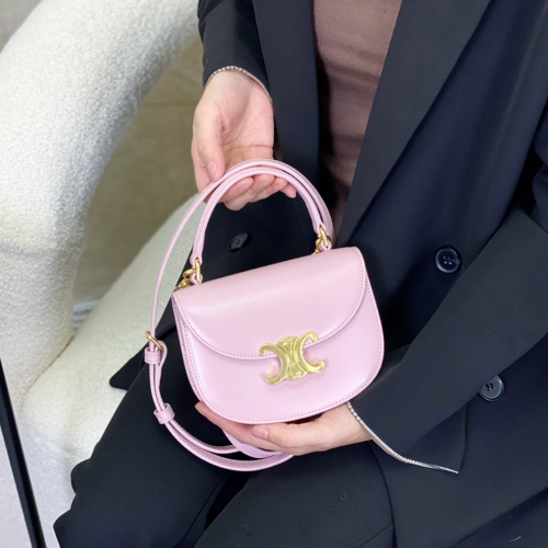 셀린느 미니 베사체 클레아 샤이니 카프스킨 핑크 10L063