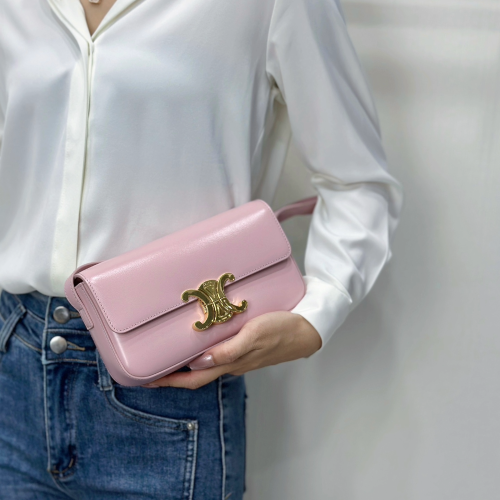 셀린느 트리오페 숄더백 핑크 194143