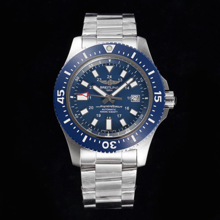 TF공장 브라이틀링 슈퍼 오션 스페셜 청판 다이얼 44mm Y1739316