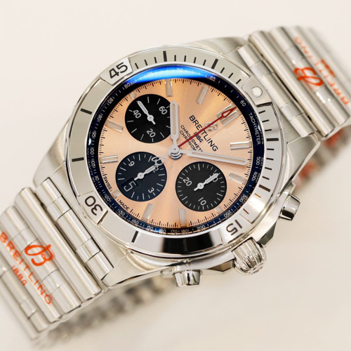 GF공장 브라이틀링 크로노맷 살몬 다이얼 42mm AB0134101K1A1