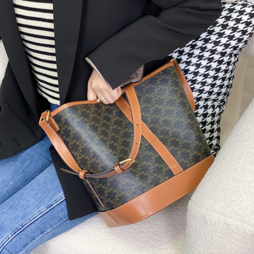 셀린느 트리오페 미디엄 버킷백 191132