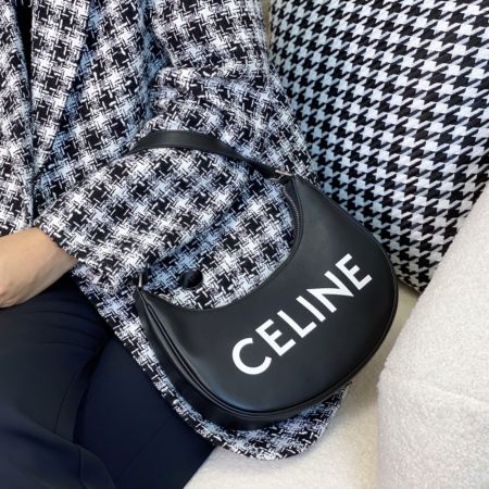 셀린느 아바 스터드 미디엄 호보백 블랙 193953