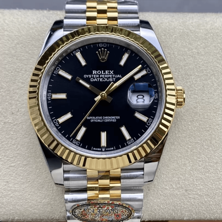 클린공장 롤렉스 데이저스트 블랙 다이얼 YG 콤비 쥬빌레 41mm 126333