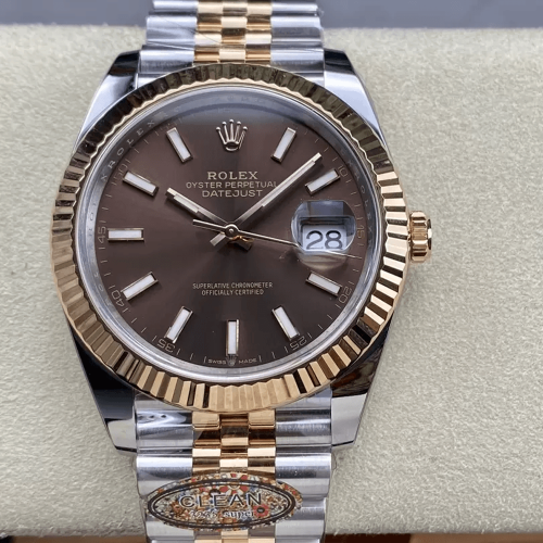 클린공장 롤렉스 데이저스트 브라운 다이얼 콤비 쥬빌레 41mm 126331