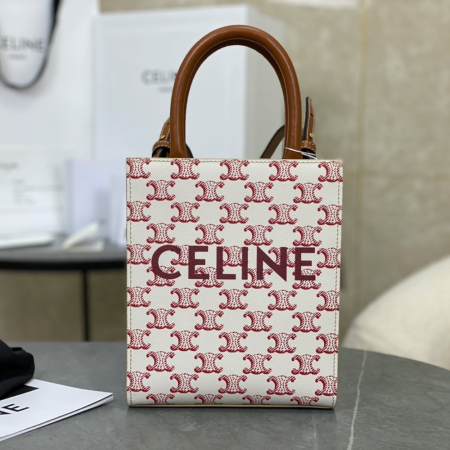 셀린느 샤이니 버티컬 카바스 캔버스백 194372