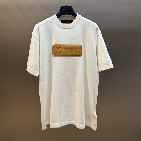 루이비통 VVN 패치 쇼트 슬리브드 코튼 크루넥 반팔