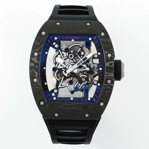 ZF공장 리차드밀 부바왓슨 블랙 카본 / 블랙 러버밴드 RM-055