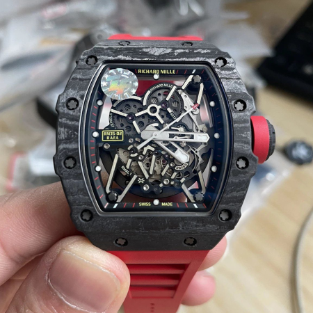 ZF공장 리차드밀 라파엘 나달 블랙 카본 / 레드 러버밴드 RM35-02