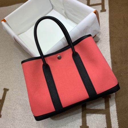 반수공 에르메스 가든파티 30 립스틱 캔버스 블랙 네곤다