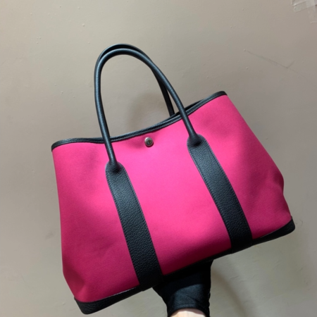 반수공 에르메스 가든파티 30 로즈 아잘리 캔버스 블랙 네곤다