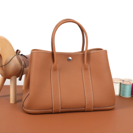 반수공 에르메스 가든파티 30 골드브라운 토고가죽