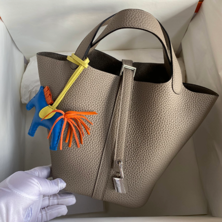 반수공 에르메스 피코탄 락 18 에토프 은장 소가죽