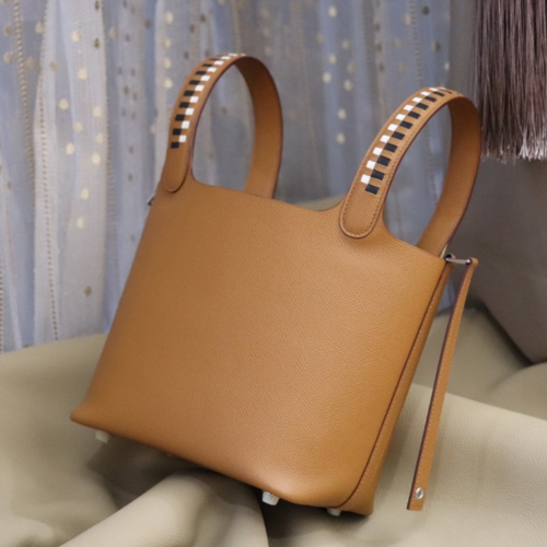 반수공 에르메스 피코탄백 18 트레사쥬 골드브라운 은장 앱송