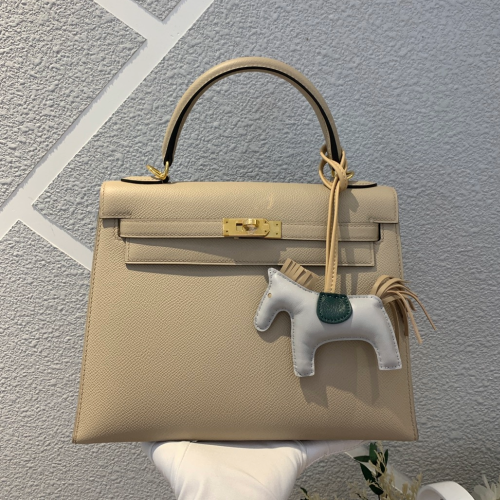 반수공 에르메스 켈리백 25 베이지 금장 엡송