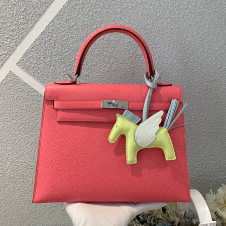 반수공 에르메스 켈리백 25 립스틱 은장 엡송