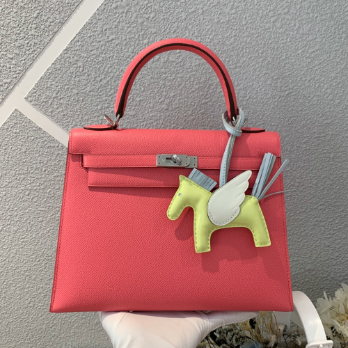 반수공 에르메스 켈리백 25 립스틱 은장 엡송