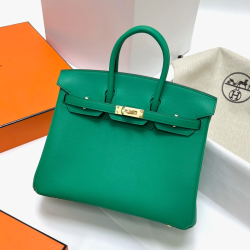 반수공 에르메스 버킨백 25 벨벳그린 금장 토고가죽