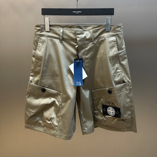 디올 X 스톤아일랜드 콜라보 쇼츠 팬츠 베이지