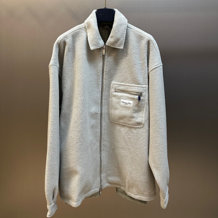 디올 폴리 플리스 스몰로고 자켓