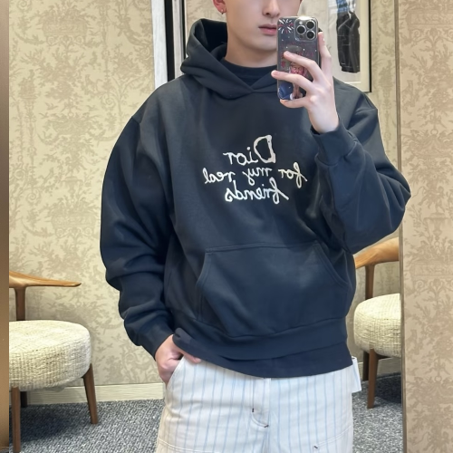 디올 앤 홀리스터 넬 후드 스웨트셔츠 네이비