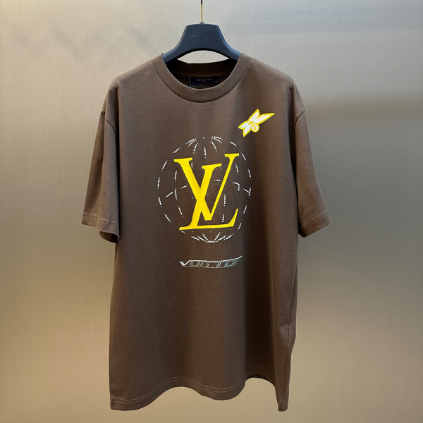 루이비통 워시드 엠벨리시드 코튼 티셔츠