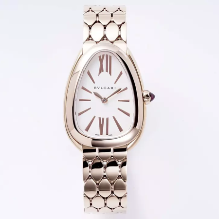 BV공장 불가리 세르펜티 세두토리 핑크골드 화이트 다이얼 103145