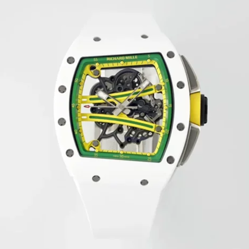 ZF공장 리차드밀 요한 블레이크 RM61-01 화이트 세라믹 화이트 러버밴드