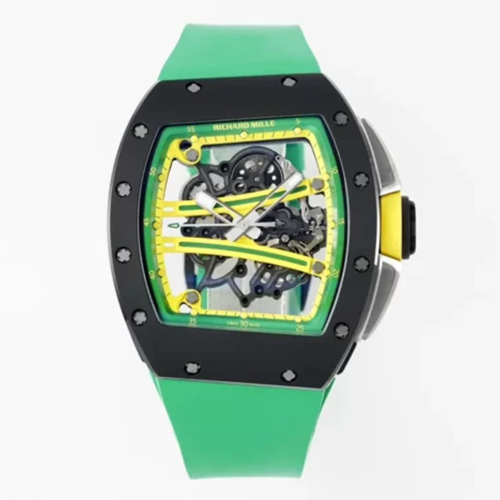 ZF공장 리차드밀 요한 블레이크 RM61-01 블랙 세라믹 그린 러버밴드