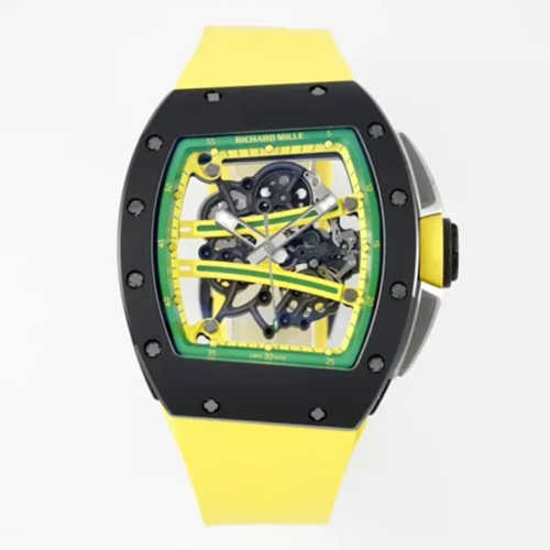 ZF공장 리차드밀 요한 블레이크 RM61-01 블랙 세라믹 옐로우 러버밴드