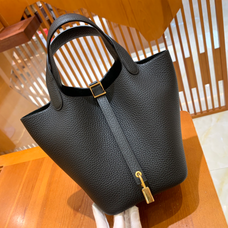 그린엘 에르메스 피코탄 18 블랙 골드 버클