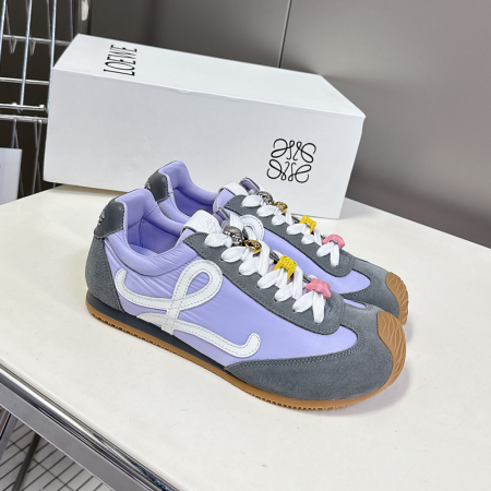 로에베 발레 러너 2.0 스웨이드 스니커즈 퍼플