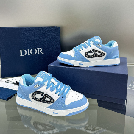 디올 B57 로우탑 스니커즈 화이트 & 스카이 블루