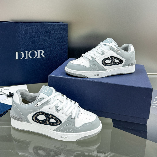 디올 B57 로우탑 스니커즈 화이트 & 그레이