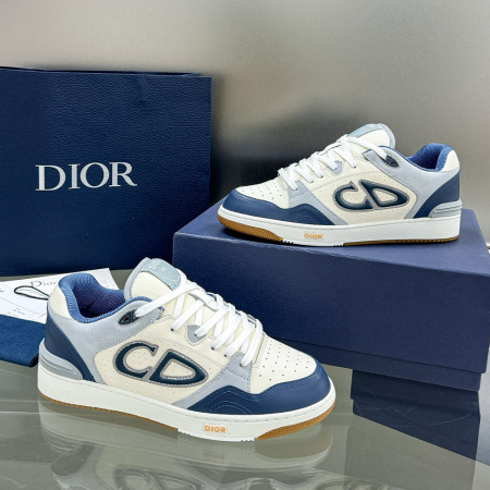 디올 B57 로우탑 스니커즈 화이트 & 베이지 & 네이비