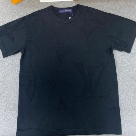 루이비통 모노그램 자카드 반팔 티셔츠