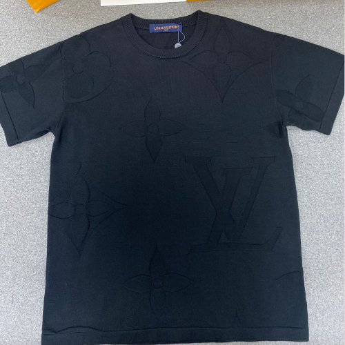 루이비통 모노그램 자카드 반팔 티셔츠