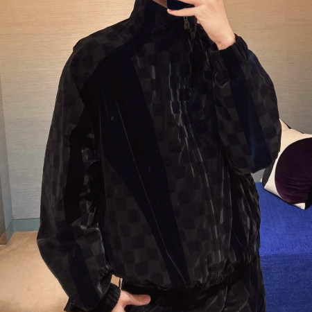 루이비통 플록드 다미에 테크니컬 트랙수트 톱