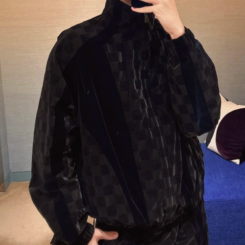 루이비통 플록드 다미에 테크니컬 트랙수트 톱