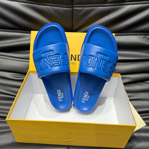 펜디 기본 로고 슬리퍼 올 블루