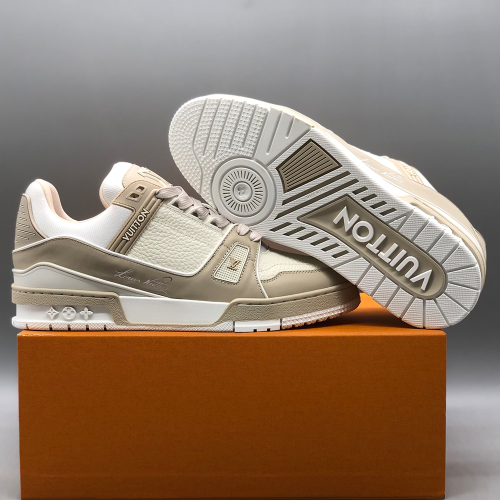 루이비통 LV 트레이너 스니커즈 베이지