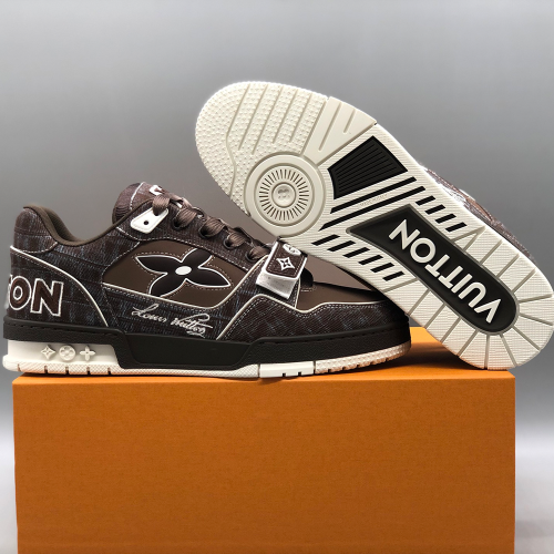 루이비통 LV 트레이너 스니커즈 브라운