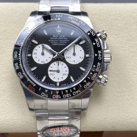 클린공장 롤렉스 데이토나 크로노그래프 블랙 다이얼 바인덱스 SS 브레이슬릿  40mm 126529
