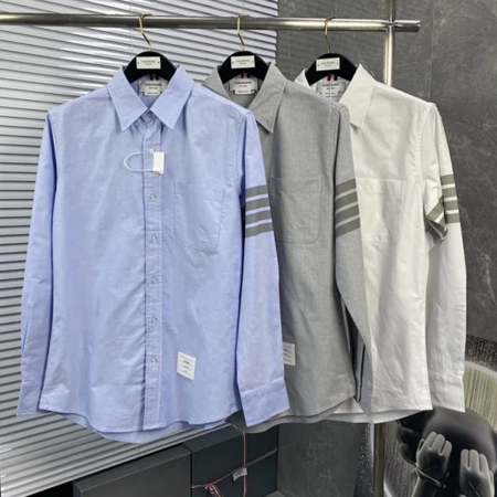 톰브라운 25SS 싱글 슬리브 4바 옥스포드 셔츠