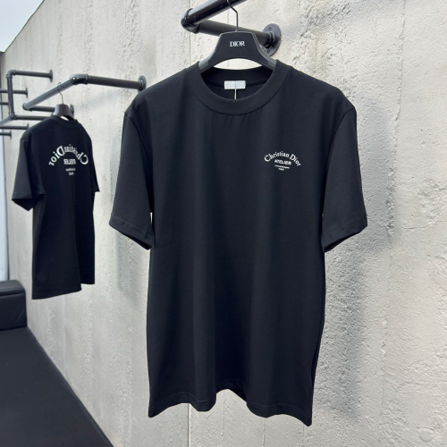 디올 아뜰리에 코튼 반팔 티셔츠 블랙